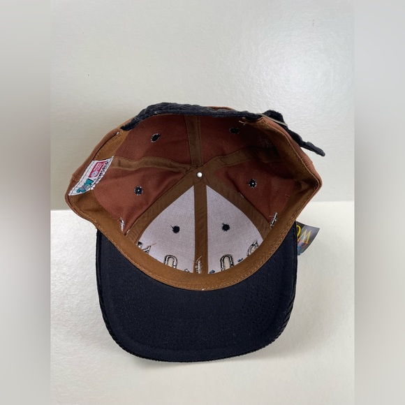 Vintage Rare Trojans College University Brown Hat Cap Raised Embroidery Letters - Picture 10 of 12